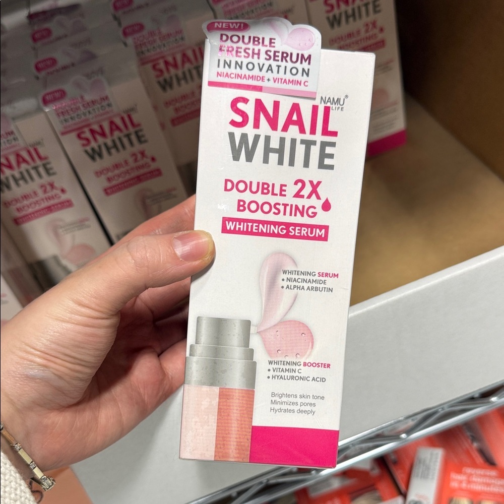 BRAND NEW NAMU LIFE Double 2X Boosting Whitening Serum - Pink